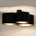 Duolla - Nadgradni luster ROLLER TRIO SHINY 3xE27/15W/230V crno/zlatna