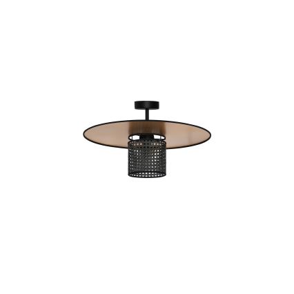 Duolla - Nadgradni luster TOKYO RATTAN 1xE27/15W/230V pr. 50 cm zlatna/crno