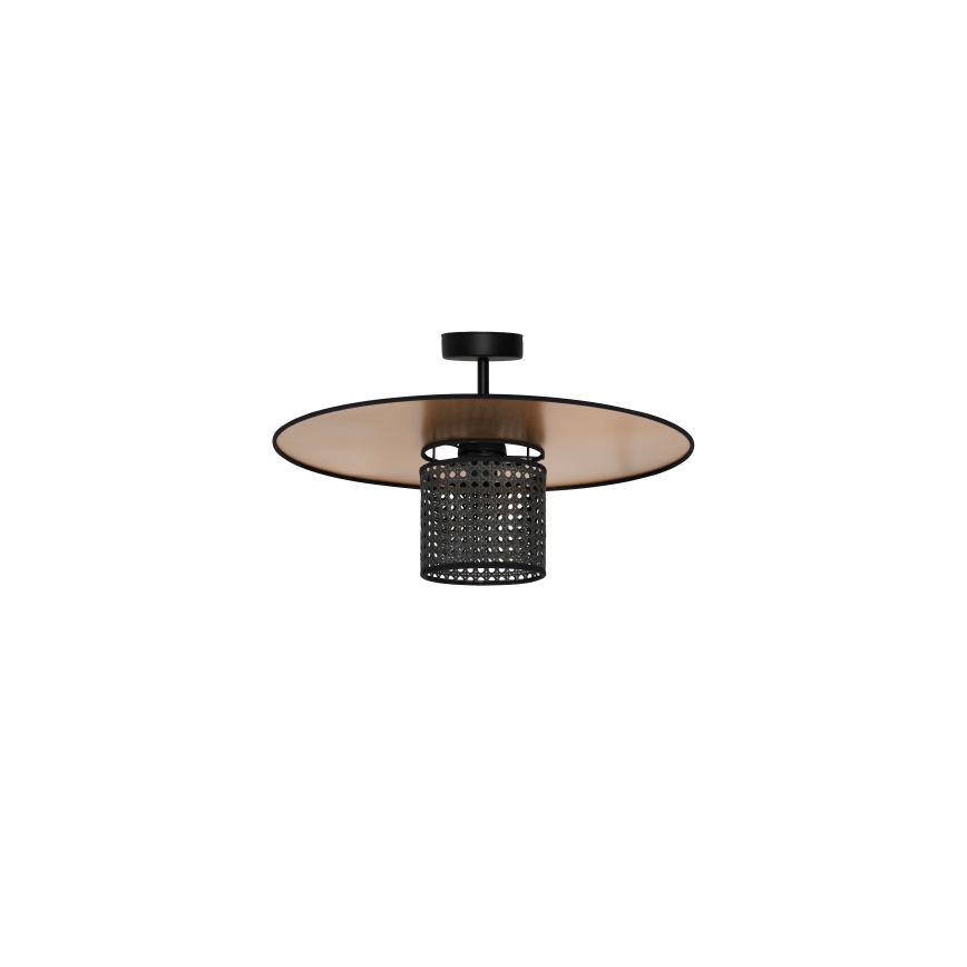 Duolla - Nadgradni luster TOKYO RATTAN 1xE27/15W/230V pr. 50 cm zlatna/crno