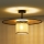 Duolla - Nadgradni luster TOKYO RATTAN 1xE27/15W/230V pr. 50 cm zlatna/ratan