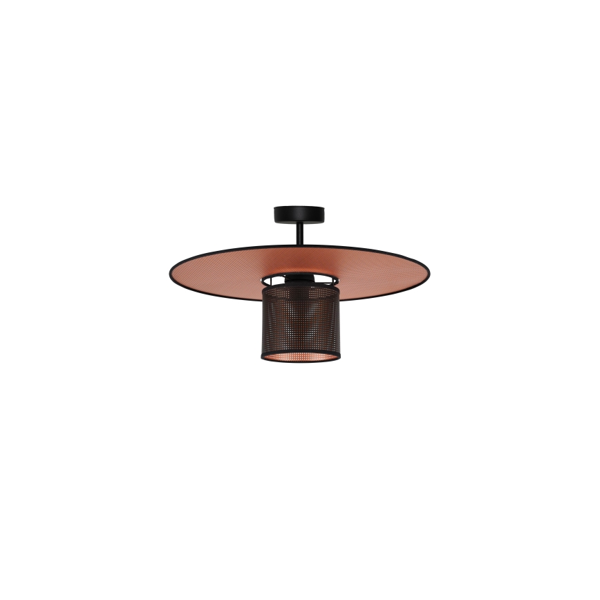 Duolla - Nadgradni luster TOKYO SHINY 1xE27/15W/230V pr. 50 cm crno/bakrena