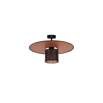 Duolla - Nadgradni luster TOKYO SHINY 1xE27/15W/230V pr. 50 cm crno/bakrena