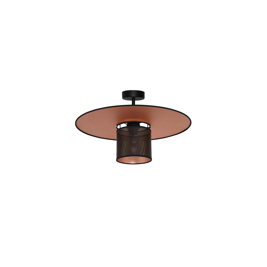 Duolla - Nadgradni luster TOKYO SHINY 1xE27/15W/230V pr. 50 cm crno/bakrena