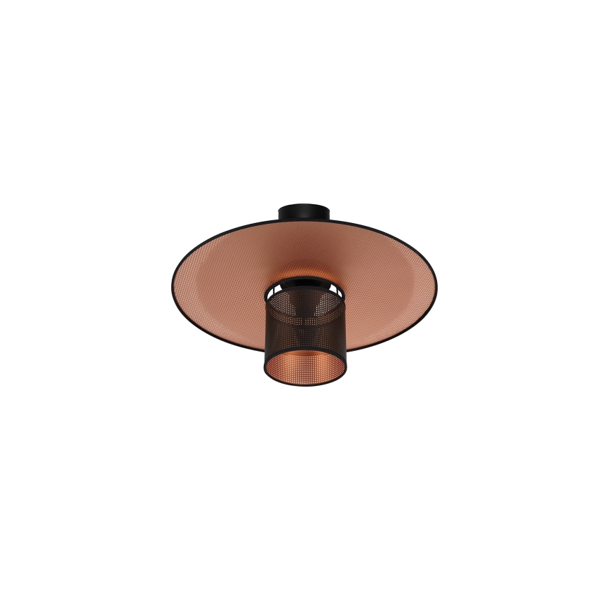 Duolla - Nadgradni luster TOKYO SHINY 1xE27/15W/230V pr. 50 cm crno/bakrena