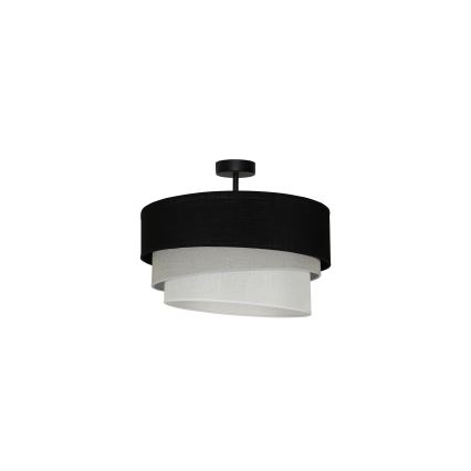 Duolla - Nadgradni luster TRIO 1xE27/15W/230V pr. 45 cm crno/sivo/bela