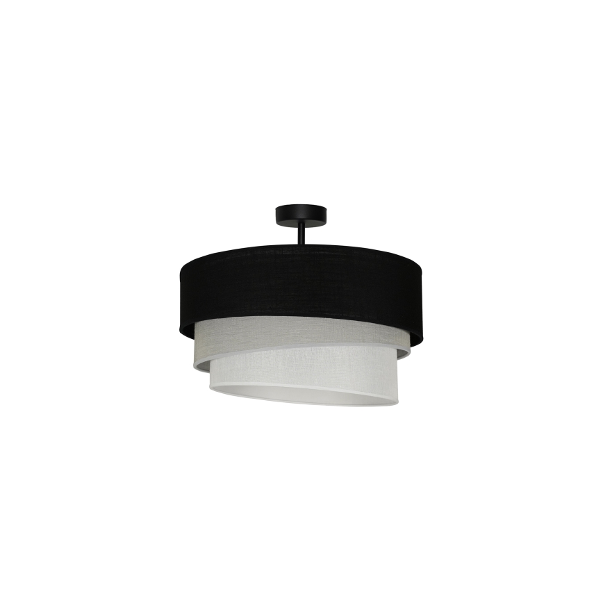 Duolla - Nadgradni luster TRIO 1xE27/15W/230V pr. 45 cm crno/sivo/bela