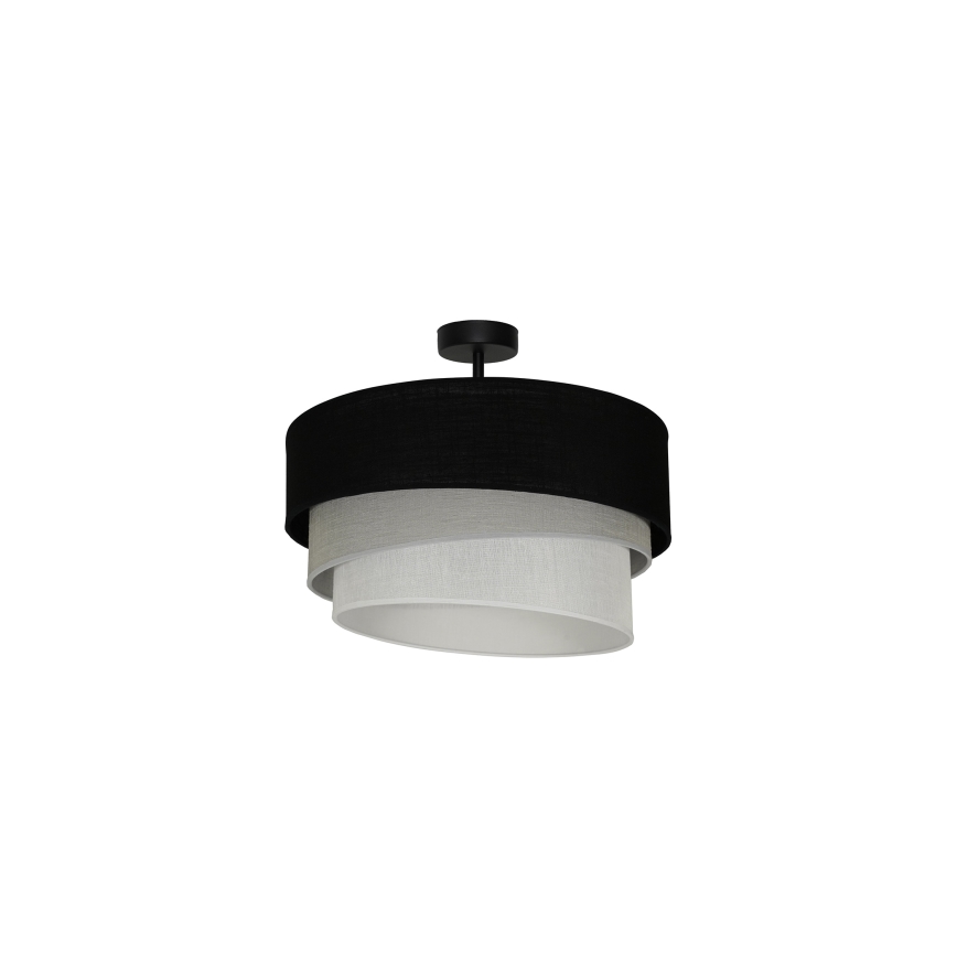 Duolla - Nadgradni luster TRIO 1xE27/15W/230V pr. 45 cm crno/sivo/bela