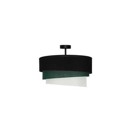 Duolla - Nadgradni luster TRIO 1xE27/15W/230V pr. 45 cm crno/zelena/bela