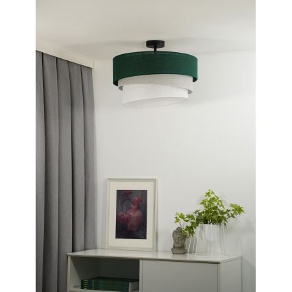 Duolla - Nadgradni luster TRIO 1xE27/15W/230V pr. 45 cm zelena/sivo/bela