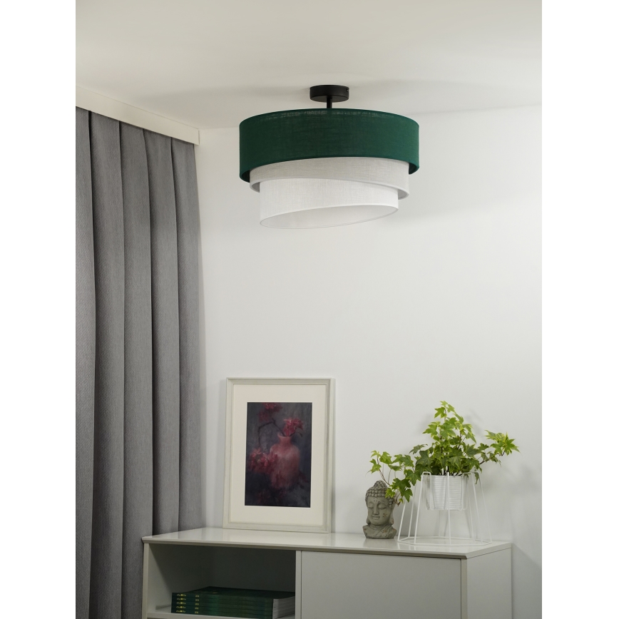 Duolla - Nadgradni luster TRIO 1xE27/15W/230V pr. 45 cm zelena/sivo/bela