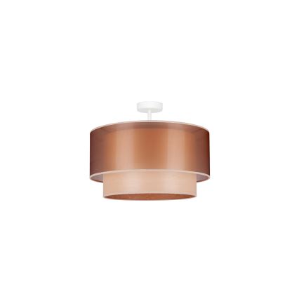 Duolla - Nadgradni luster WOOD BOHO 1xE27/15W/230V pr. 45 cm bakrena/bež