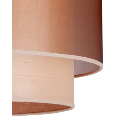 Duolla - Nadgradni luster WOOD BOHO 1xE27/15W/230V pr. 45 cm bakrena/bež