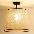 Duolla - Nadgradni luster YUTE 1xE27/15W/230V pr. 38 cm sivo/crno