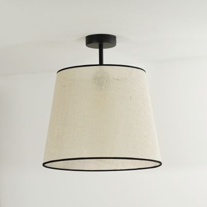 Duolla - Nadgradni luster YUTE 1xE27/15W/230V pr. 38 cm sivo/crno