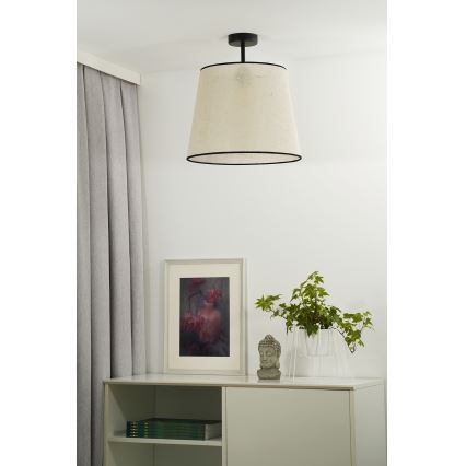 Duolla - Nadgradni luster YUTE 1xE27/15W/230V pr. 38 cm sivo/crno