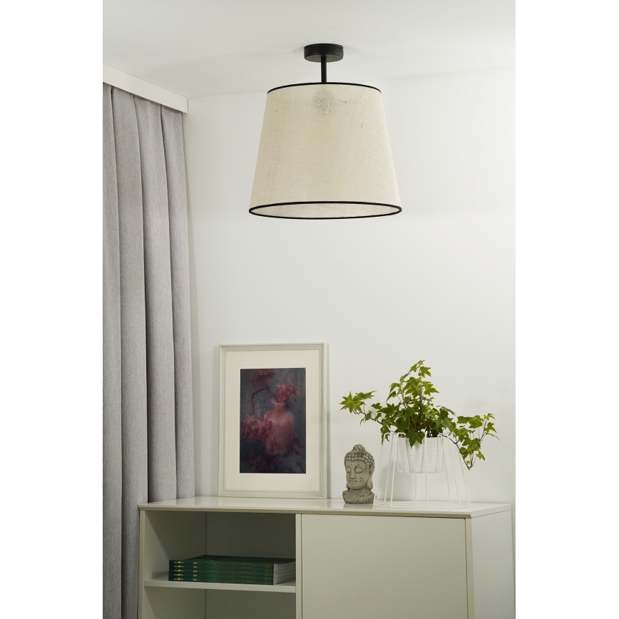 Duolla - Nadgradni luster YUTE 1xE27/15W/230V pr. 38 cm sivo/crno