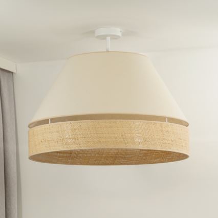 Duolla - Nadgradni luster YUTE AVIGNON 1xE27/15W/230V pr. 60 cm kremasta/bež