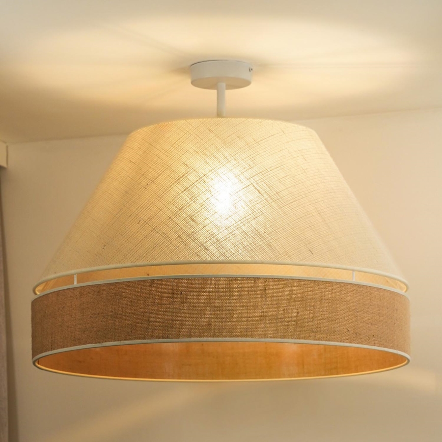 Duolla - Nadgradni luster YUTE AVIGNON 1xE27/15W/230V pr. 60 cm sivo/braon