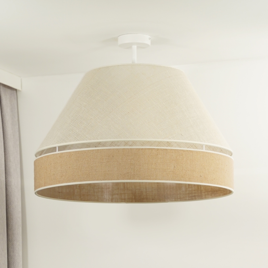 Duolla - Nadgradni luster YUTE AVIGNON 1xE27/15W/230V pr. 60 cm sivo/braon
