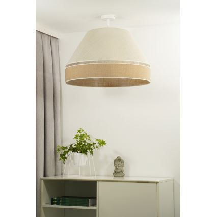 Duolla - Nadgradni luster YUTE AVIGNON 1xE27/15W/230V pr. 60 cm sivo/braon