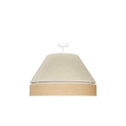 Duolla - Nadgradni luster YUTE AVIGNON 1xE27/15W/230V pr. 60 cm sivo/braon
