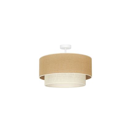 Duolla - Nadgradni luster YUTE BOHO 1xE27/15W/230V pr. 45 cm braon/kremasta