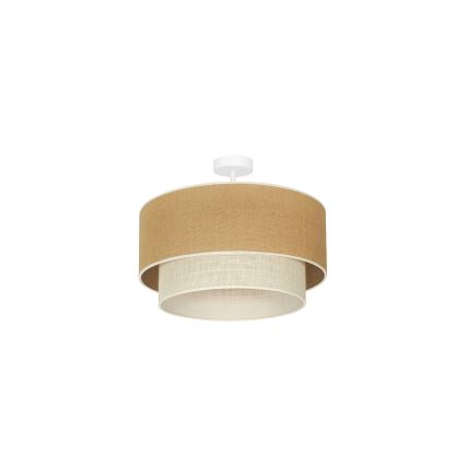 Duolla - Nadgradni luster YUTE BOHO 1xE27/15W/230V pr. 45 cm braon/kremasta