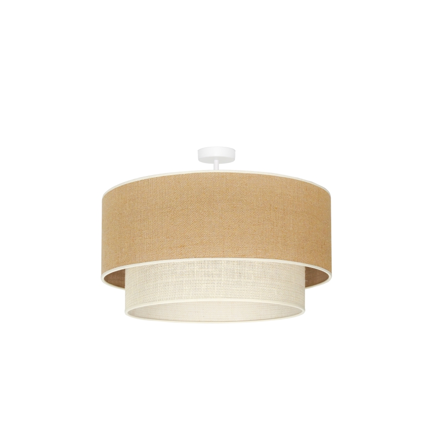 Duolla - Nadgradni luster YUTE BOHO 3xE27/15W/230V pr. 60 cm braon/kremasta