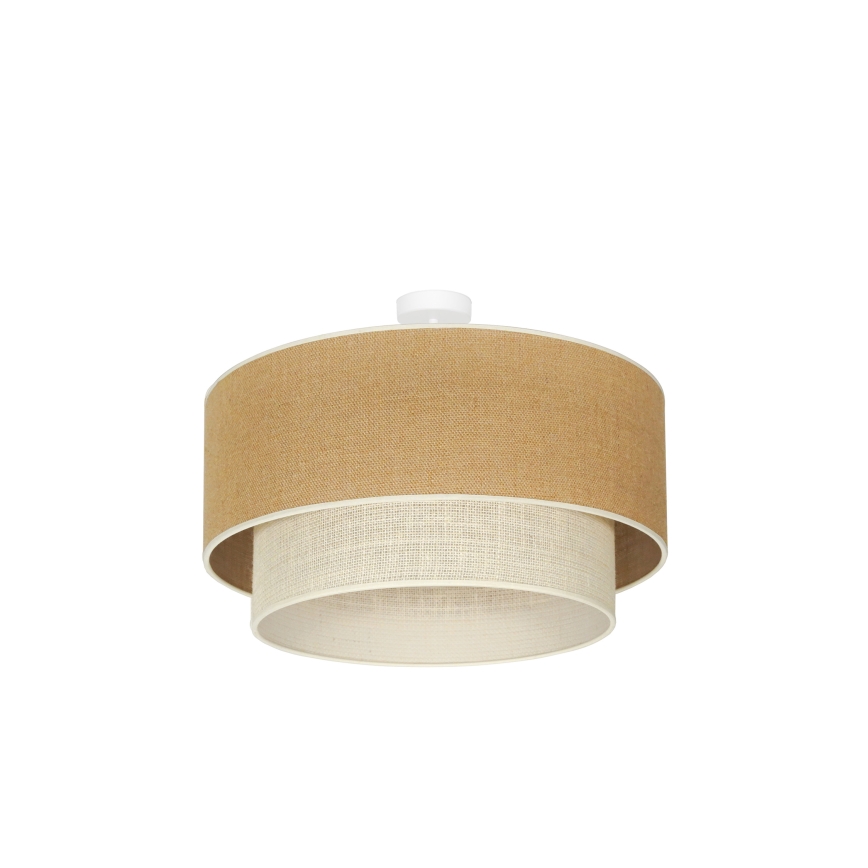 Duolla - Nadgradni luster YUTE BOHO 3xE27/15W/230V pr. 60 cm braon/kremasta