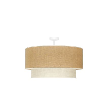 Duolla - Nadgradni luster YUTE BOHO 3xE27/15W/230V pr. 60 cm braon/kremasta
