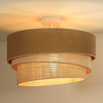 Duolla - Nadgradni luster YUTE TRIO 1xE27/15W/230V pr. 45 cm braon/sivo/bež