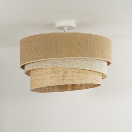 Duolla - Nadgradni luster YUTE TRIO 1xE27/15W/230V pr. 45 cm braon/sivo/bež