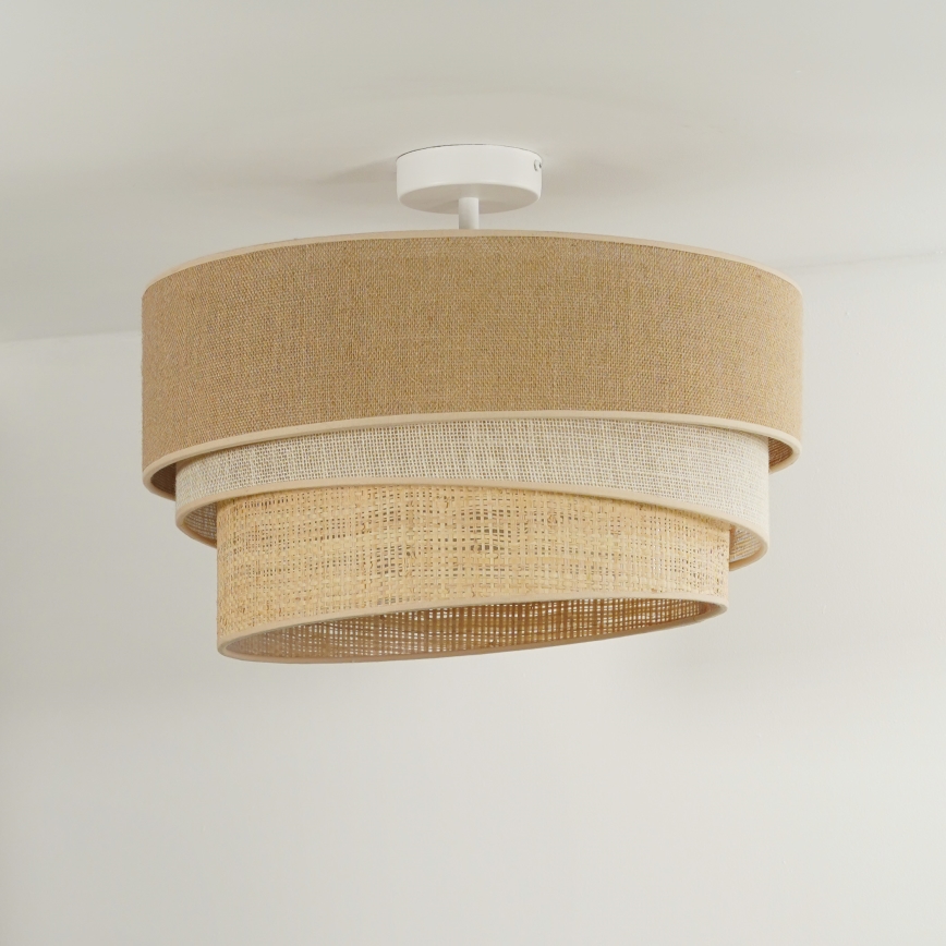 Duolla - Nadgradni luster YUTE TRIO 1xE27/15W/230V pr. 45 cm braon/sivo/bež