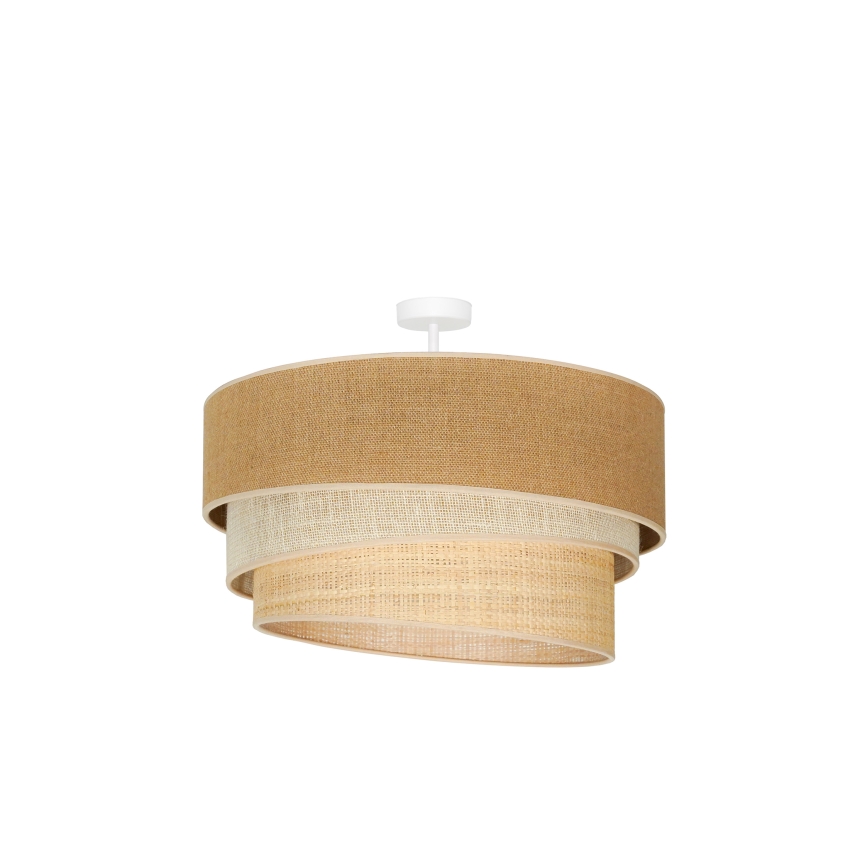 Duolla - Nadgradni luster YUTE TRIO 3xE27/15W/230V pr. 60 cm braon/sivo/bež