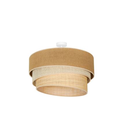 Duolla - Nadgradni luster YUTE TRIO 3xE27/15W/230V pr. 60 cm braon/sivo/bež