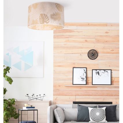 Duolla - Plafonjera ARECA 1xE27/40W/230V pr. 45 cm mesing/bela