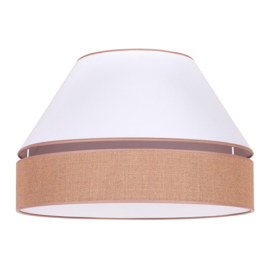 Duolla - Plafonjera AVIGNON 1xE27/15W/230V pr. 50 cm bela/braon