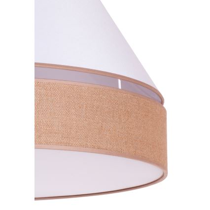 Duolla - Plafonjera AVIGNON 1xE27/15W/230V pr. 50 cm bela/braon