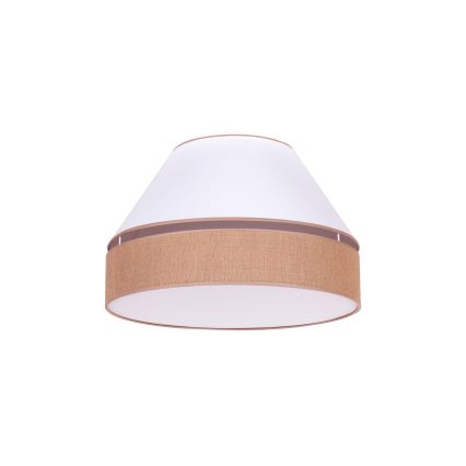 Duolla - Plafonjera AVIGNON 1xE27/15W/230V pr. 50 cm bela/braon