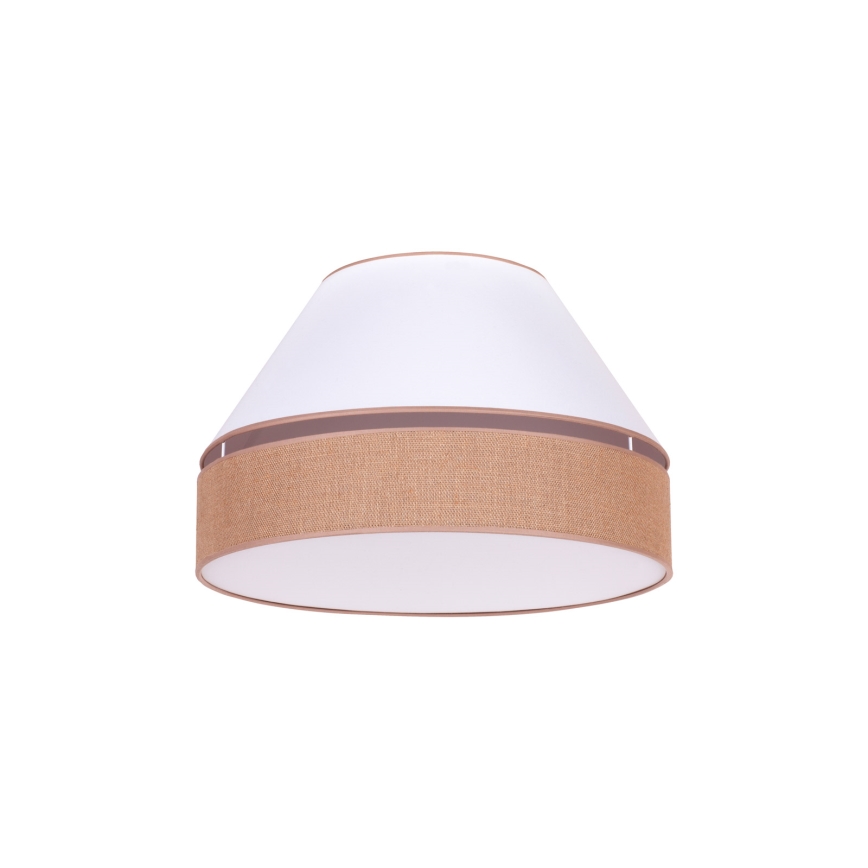 Duolla - Plafonjera AVIGNON 1xE27/15W/230V pr. 50 cm bela/braon