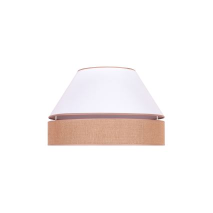 Duolla - Plafonjera AVIGNON 1xE27/15W/230V pr. 50 cm bela/braon
