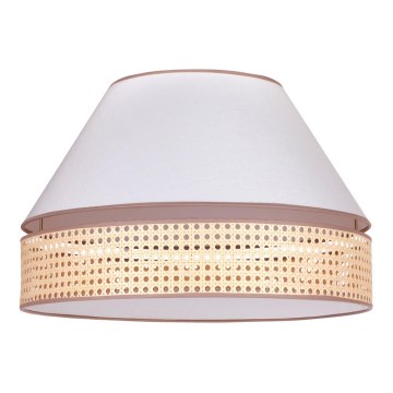 Duolla - Plafonjera AVIGNON 1xE27/15W/230V pr. 50 cm bela/ratan