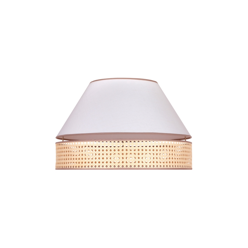 Duolla - Plafonjera AVIGNON 1xE27/15W/230V pr. 50 cm bela/ratan