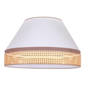 Duolla - Plafonjera AVIGNON 3xE27/15W/230V pr. 60 cm bela/ratan