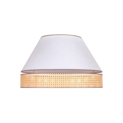 Duolla - Plafonjera AVIGNON 3xE27/15W/230V pr. 60 cm bela/ratan
