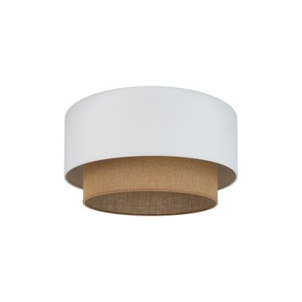 Duolla - Plafonjera BOHO 1xE27/15W/230V pr. 45 cm bela/braon