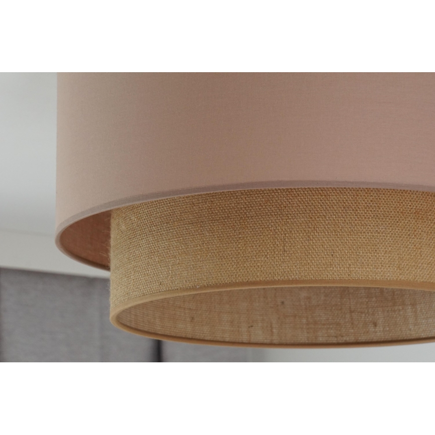 Duolla - Plafonjera BOHO 1xE27/15W/230V pr. 45 cm bež/braon