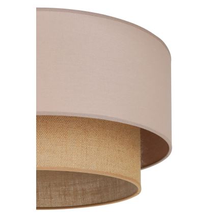Duolla - Plafonjera BOHO 1xE27/15W/230V pr. 45 cm bež/braon