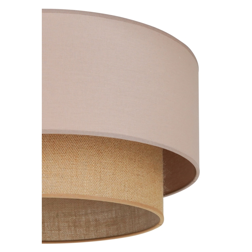 Duolla - Plafonjera BOHO 1xE27/15W/230V pr. 45 cm bež/braon