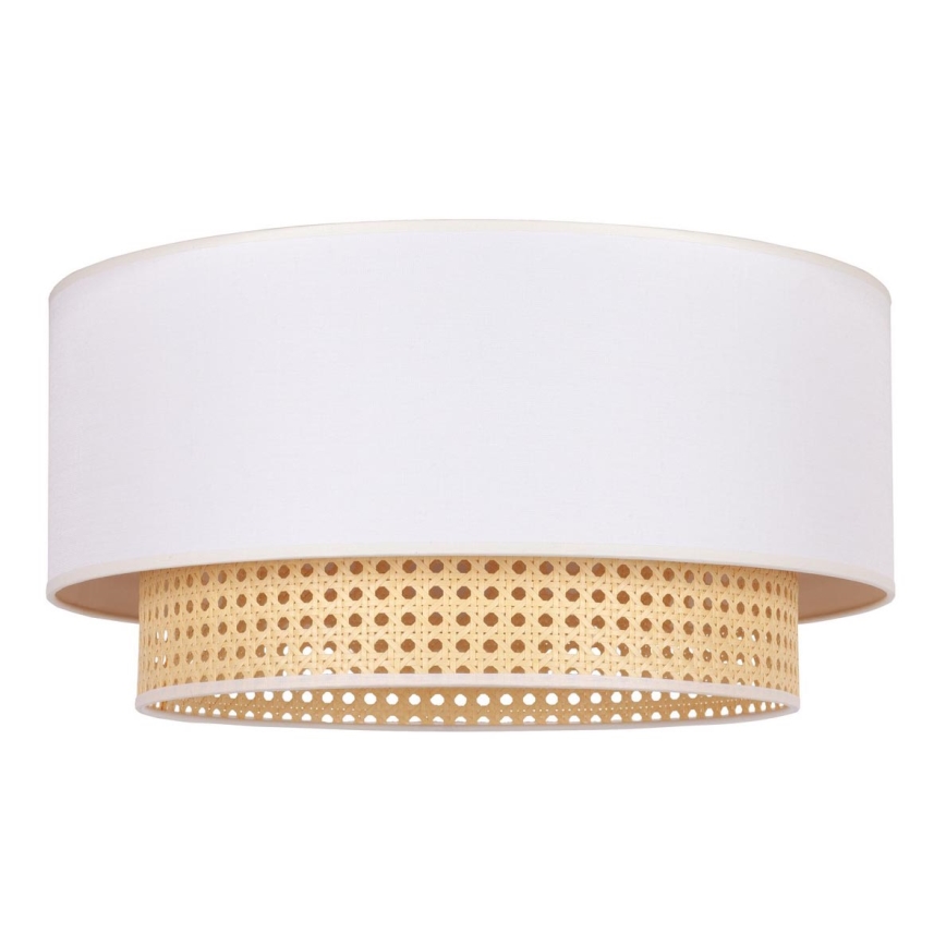 Duolla - Plafonjera BOHO 1xE27/15W/230V pr. 45 cm kremasta/ratan